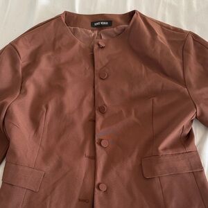 Brown Button-Up Jacket